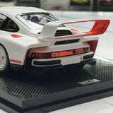 MCM Porsche 2023 911 Singer DLS Turbo Pearl White 1:18 – Resina de Modelo de Resina de Coleção