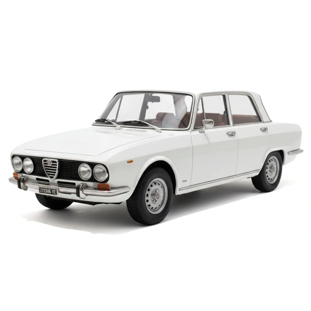 [MITICA] 1:18 Alfa Romeo 1750 Berlina White Model Car Die-Cast