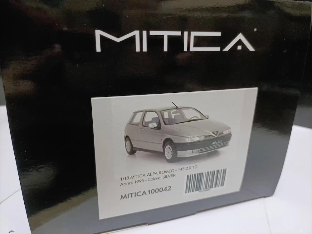 [MITICA] 1:18 Alfa Romeo 1994 145 Silver Model Car Die-Cast