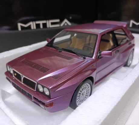 [MITICA] 1:18 Lancia 1993 Delta Integrale Evoluzione II Purple Model Car Resin