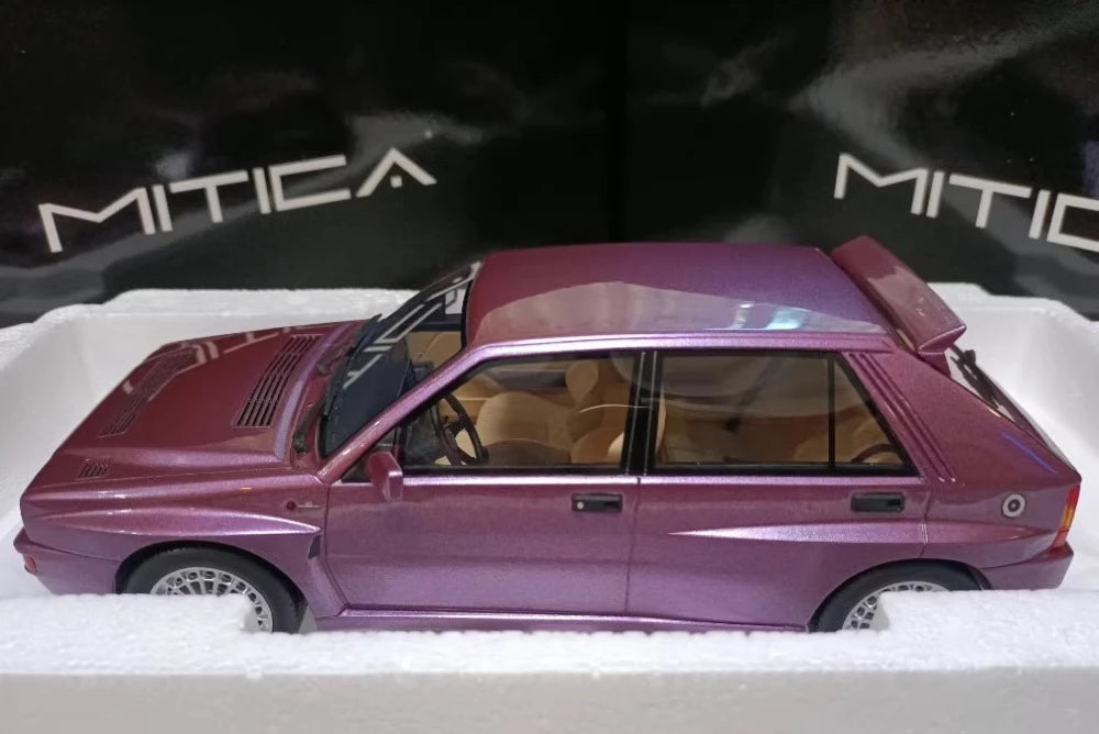 [MITICA] 1:18 Lancia 1993 Delta Integrale Evoluzione II Purple Model Car Resin