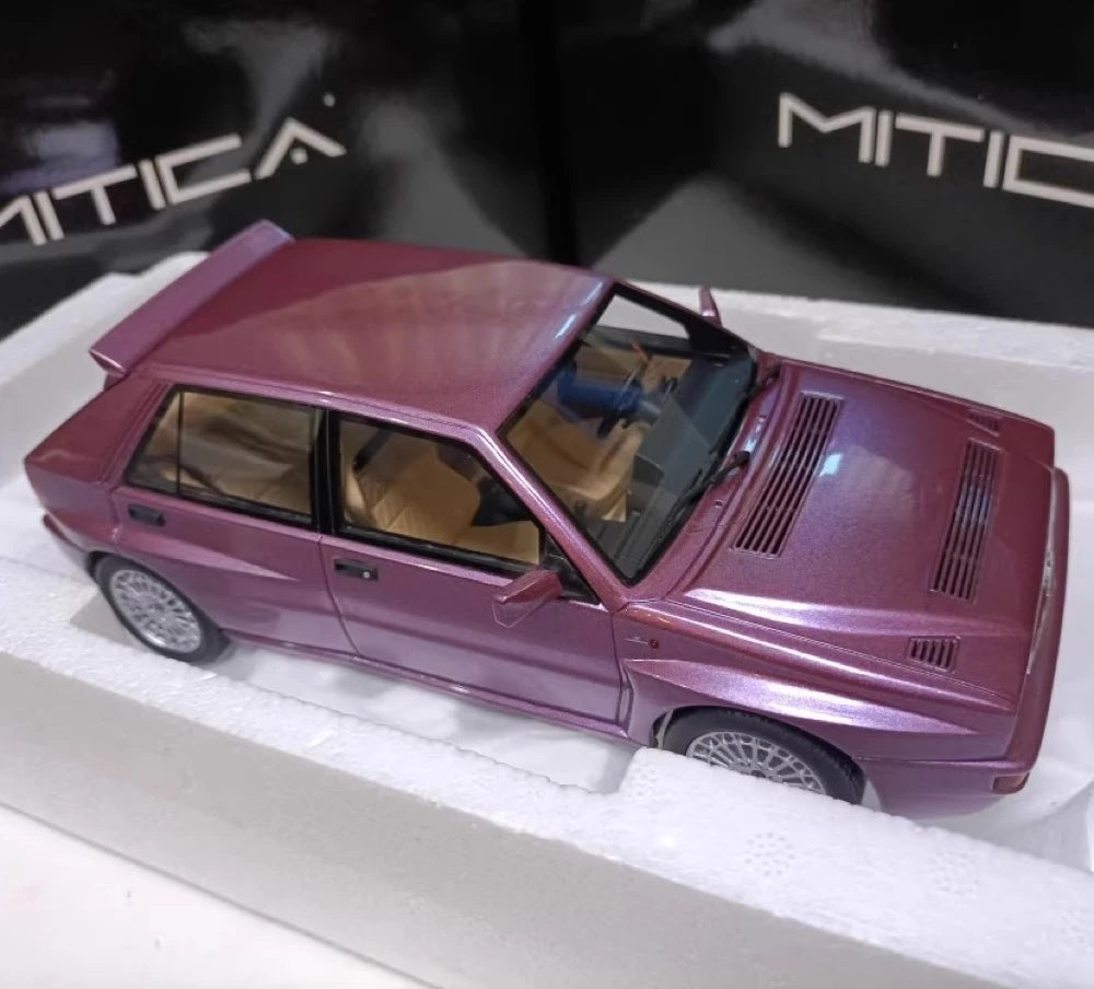 [MITICA] 1:18 Lancia 1993 Delta Integrale Evoluzione II Purple Model Car Resin