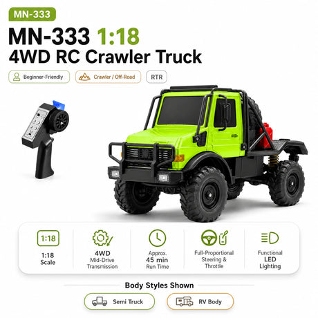 MN MN-333 1:18 RC زاحف 4WD RTR RC سيارة RC سيارة