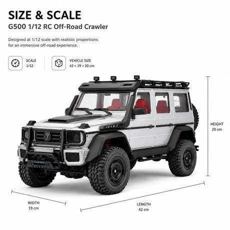 MN MN-86S 1:12 Mercedes-Benz G500 RC الزاحف الذي تعرضت لفرشاة سيارة RC سيارة 4WD RTR RC