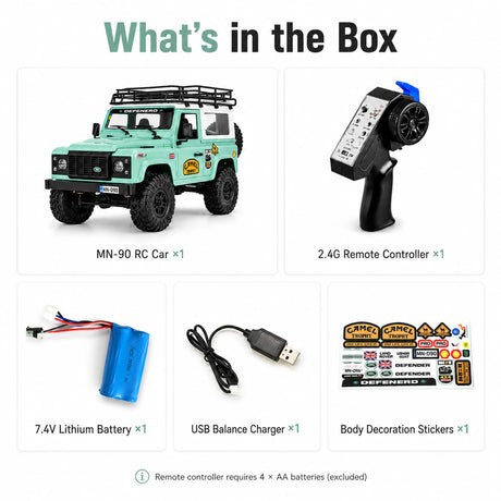 MN MN-90 1:12 Land Rover Defender RC زاحف تمزق 4WD RTR RC سيارة RC سيارة