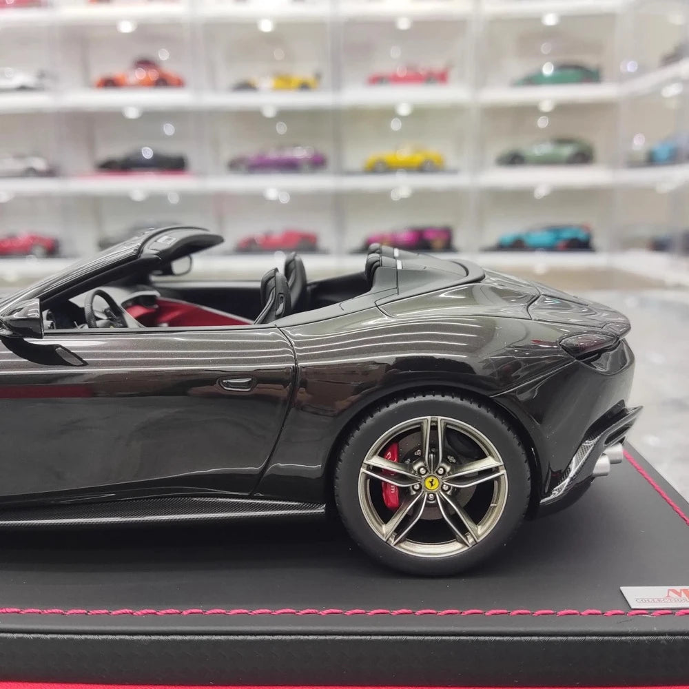 [MR Collection] 1:18 Ferrari 2023 Roma Spider Black Model Car Resin