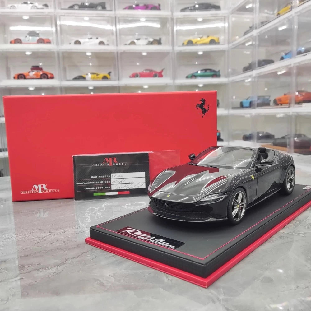 [MR Collection] 1:18 Ferrari 2023 Roma Spider Black Model Car Resin