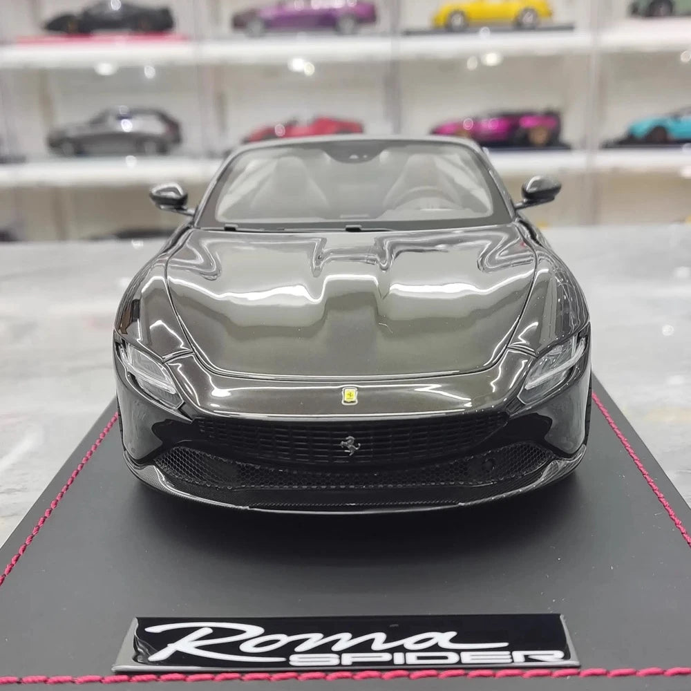 [MR Collection] 1:18 Ferrari 2023 Roma Spider Black Model Car Resin