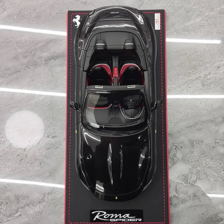 [MR Collection] 1:18 Ferrari 2023 Roma Spider Black Model Car Resin