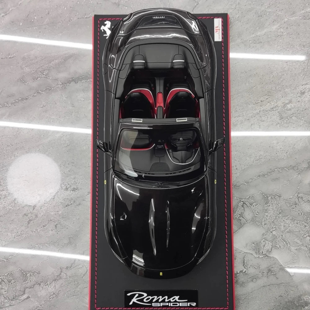 [MR Collection] 1:18 Ferrari 2023 Roma Spider Black Model Car Resin