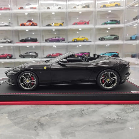 [MR Collection] 1:18 Ferrari 2023 Roma Spider Black Model Car Resin