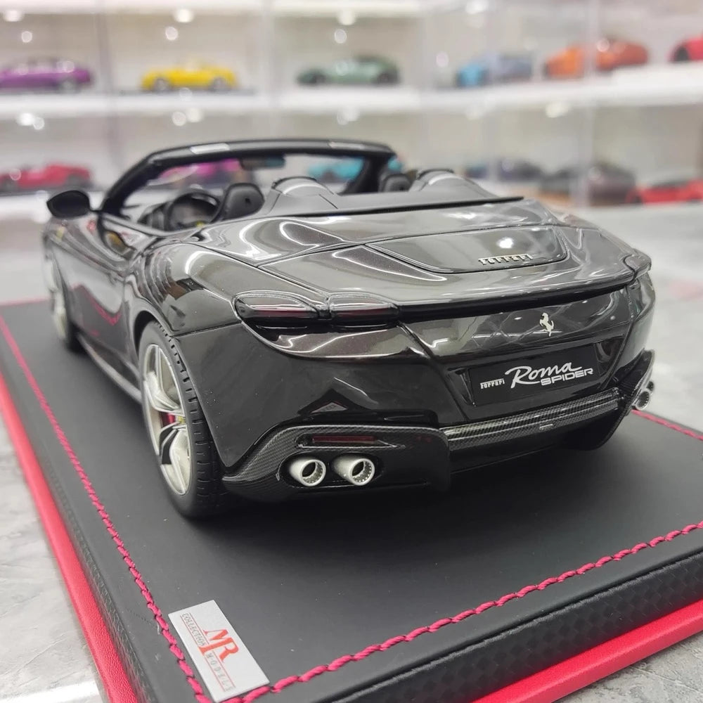 [MR Collection] 1:18 Ferrari 2023 Roma Spider Black Model Car Resin