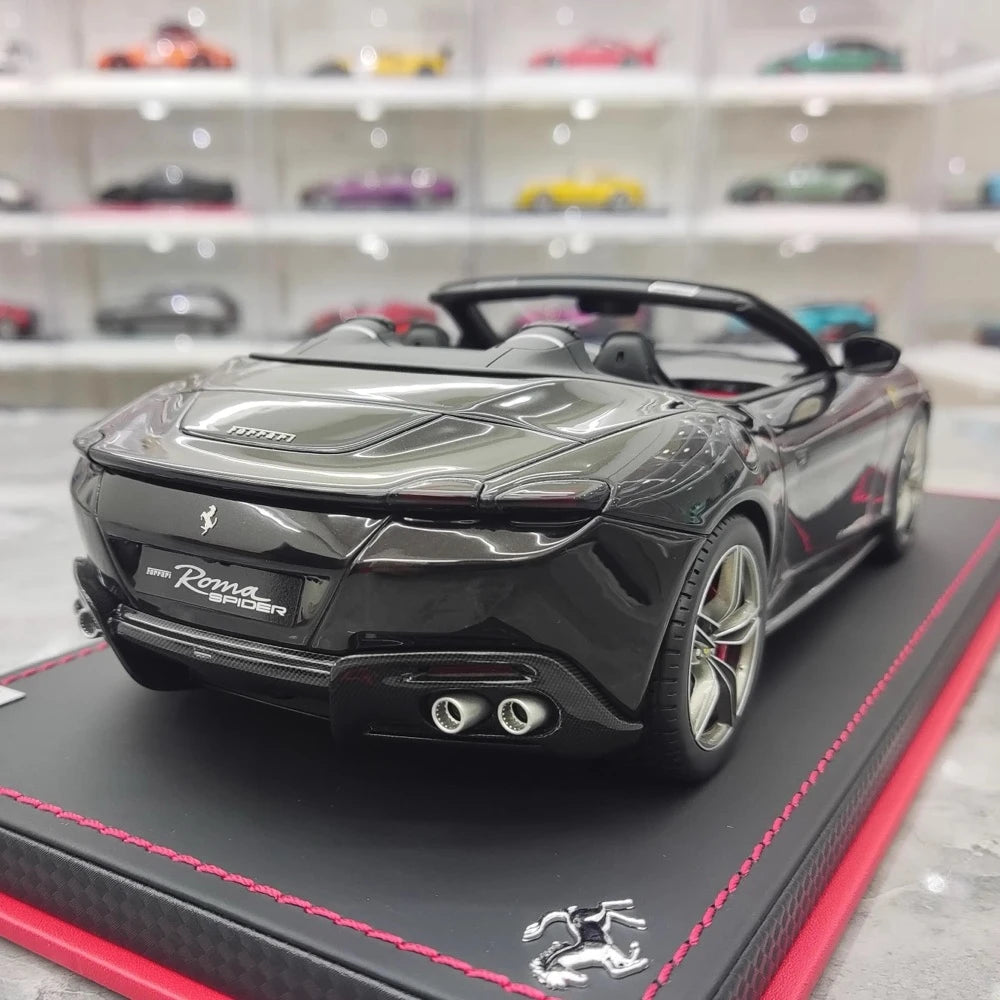 [MR Collection] 1:18 Ferrari 2023 Roma Spider Black Model Car Resin