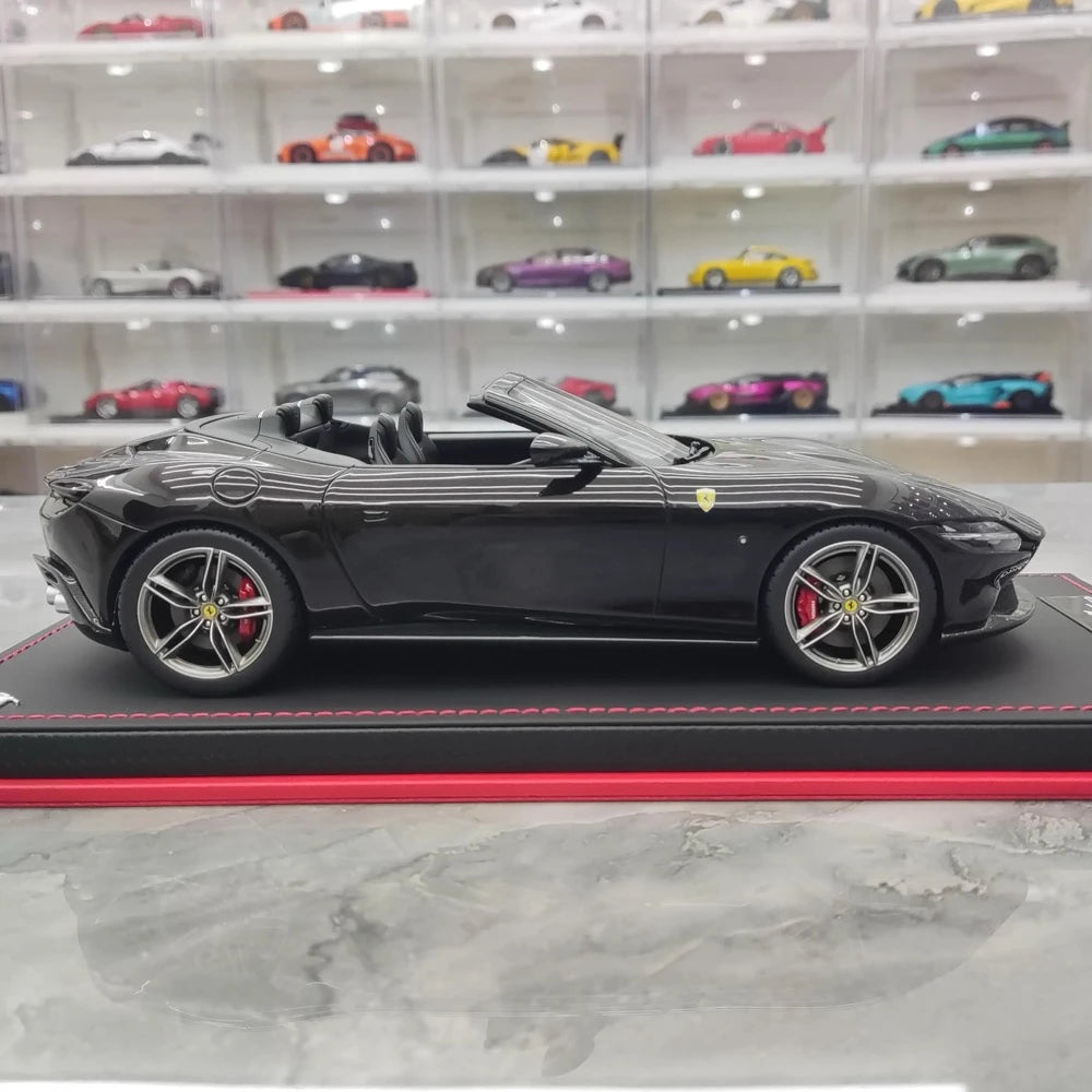 [MR Collection] 1:18 Ferrari 2023 Roma Spider Black Model Car Resin