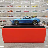 [MR Collection] 1:18 Ferrari 2023 Roma Spider blå modellbil resin