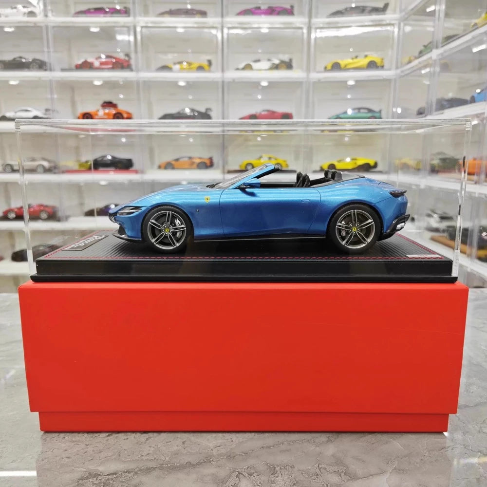 [MR Collection] 1:18 Ferrari 2023 Roma Spider Blue Model Car Resin