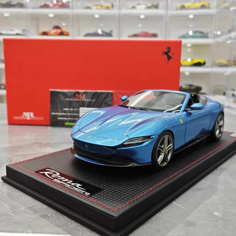 [MR Collection] 1:18 Ferrari 2023 Roma Spider Blue Model Car Resin