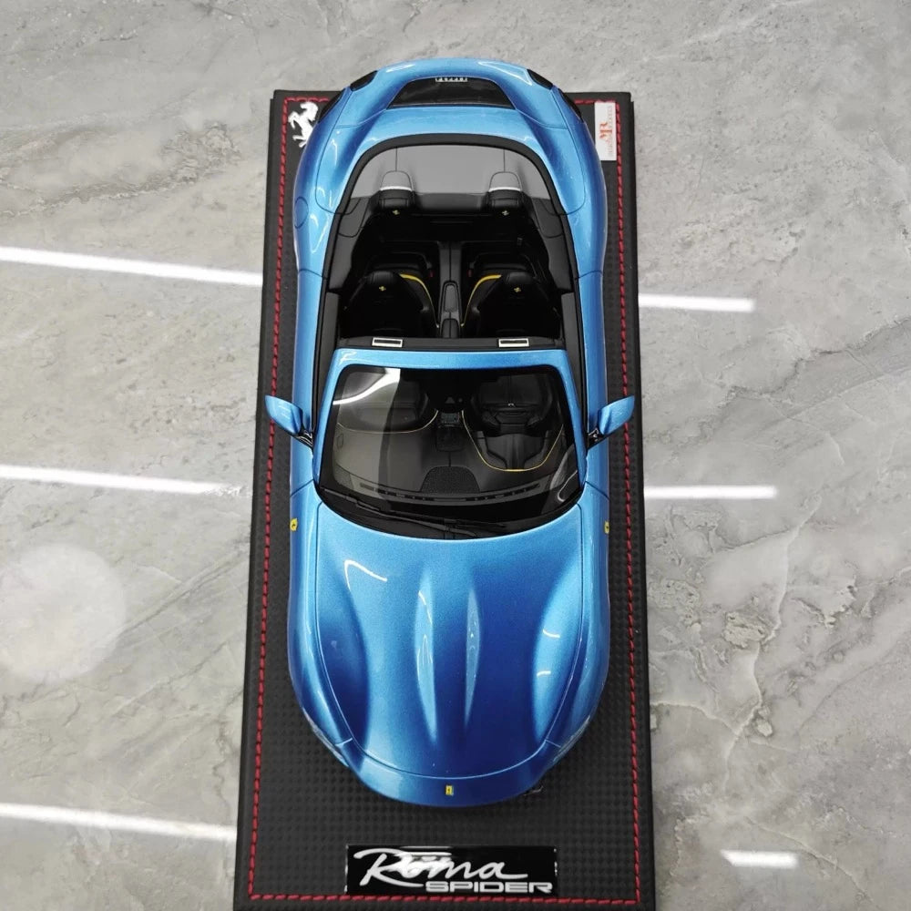 [MR Collection] 1:18 Ferrari 2023 Roma Spider Blue Model Car Resin