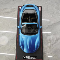 [MR Collection] 1:18 Ferrari 2023 Roma Spider Blue Model Car Resin