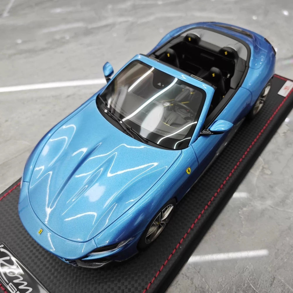 [MR Collection] 1:18 Ferrari 2023 Roma Spider Blue Model Car Resin