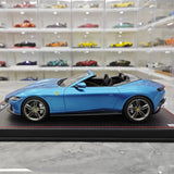[MR Collection] 1:18 Ferrari 2023 Roma Spider blå modellbil resin
