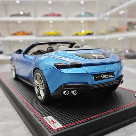 [MR Collection] 1:18 Ferrari 2023 Roma Spider Blue Model Car Resin