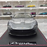 [MR Collection] 1:18 Ferrari 2023 Roma Spider Gray Model Car Resin