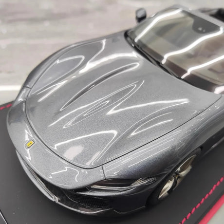 [MR Collection] 1:18 Ferrari 2023 Roma Spider Gray Model Car Resin