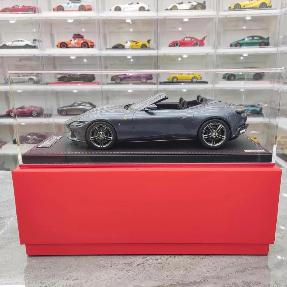 [MR Collection] 1:18 Ferrari 2023 Roma Spider Gray Model Car Resin