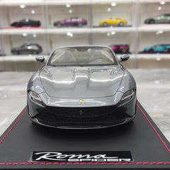 [MR Collection] 1:18 Ferrari 2023 Roma Spider Gray Model Car Resin