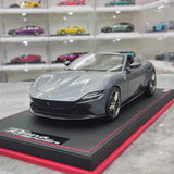 [MR Collection] 1:18 Ferrari 2023 Roma Spider Gray Model Car Resin