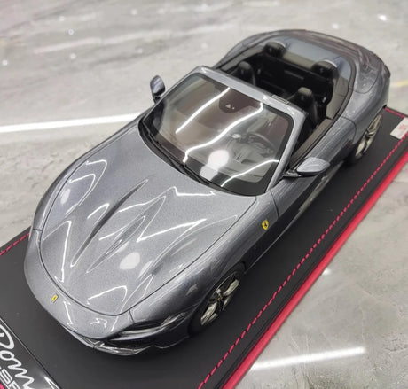 [MR Collection] 1:18 Ferrari 2023 Roma Spider Gray Model Car Resin