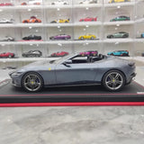 [MR Collection] 1:18 Ferrari 2023 Roma Spider Gray Model Car Resin