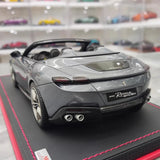 [MR Collection] 1:18 Ferrari 2023 Roma Spider Gray Model Car Resin