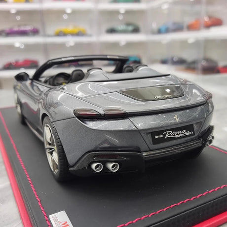 [MR Collection] 1:18 Ferrari 2023 Roma Spider Gray Model Car Resin