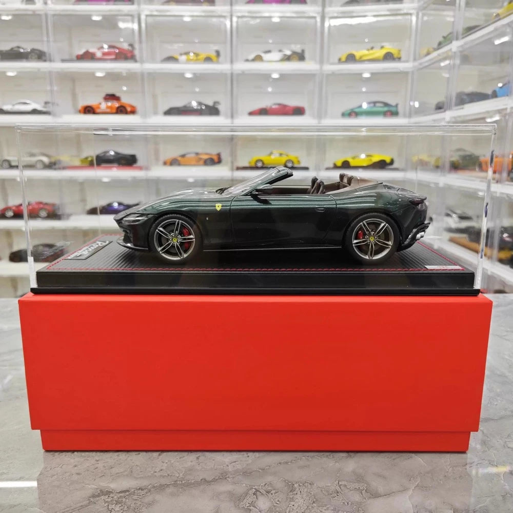 [MR Collection] 1:18 Ferrari 2023 Roma Spider verde modellino di auto resina