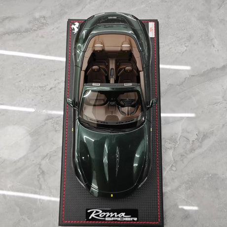 [MR Collection] 1:18 Ferrari 2023 Roma Spider Green Model Car Resin