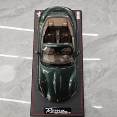 [MR Collection] 1:18 Ferrari 2023 Roma Spider verde modellino di auto resina