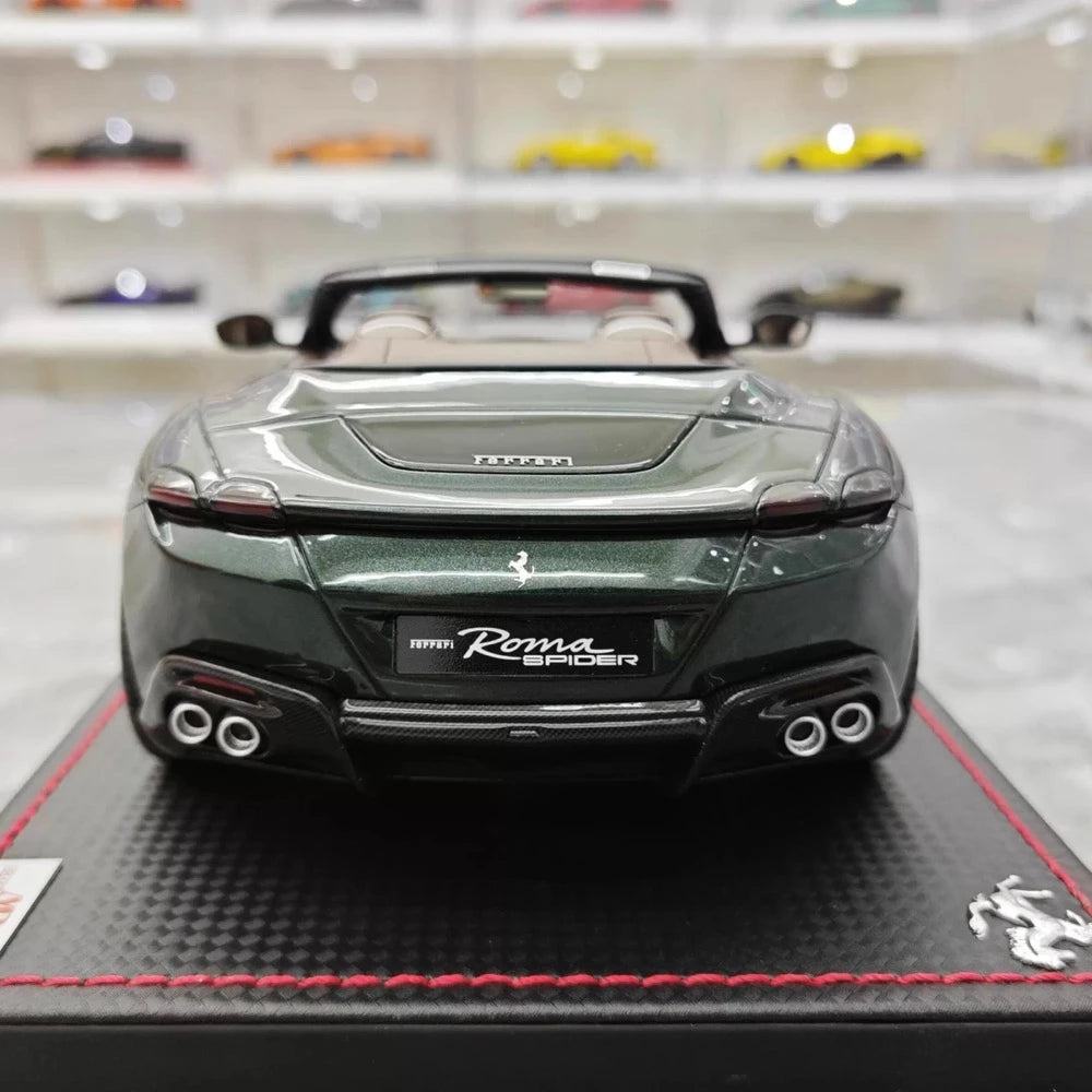 [MR Collection] 1:18 Ferrari 2023 Roma Spider Green Model Car Resin