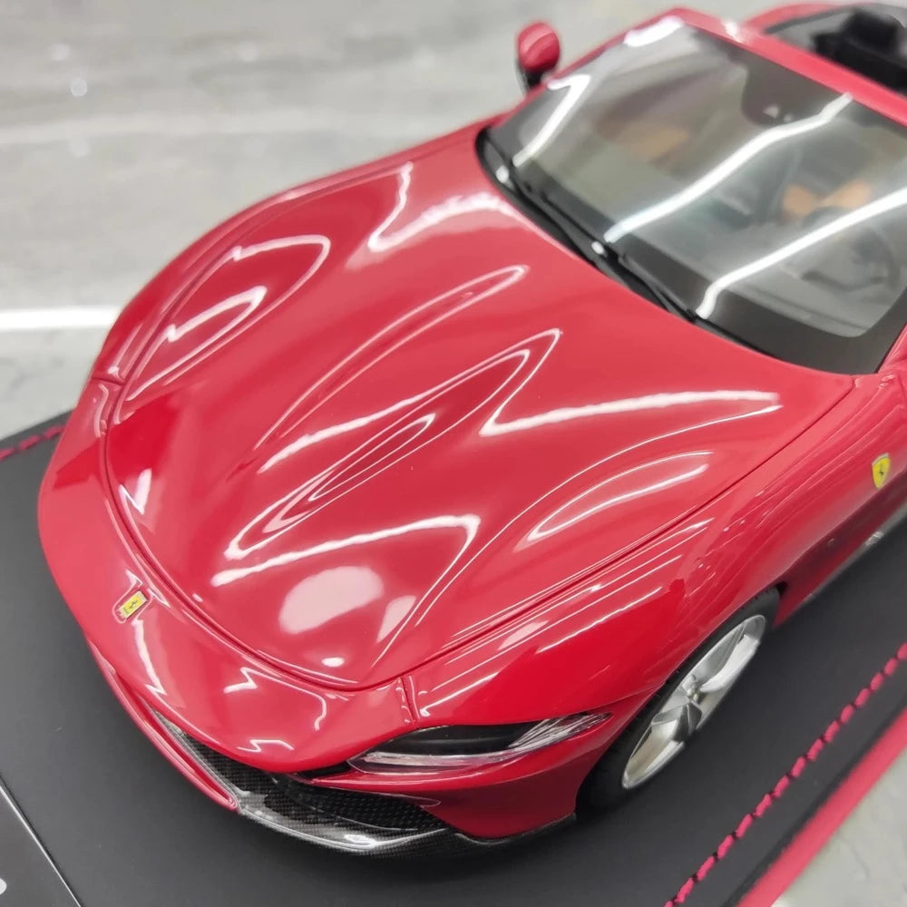 [MR Collection] 1:18 Ferrari 2023 Roma Spider rosso modellino di auto resina