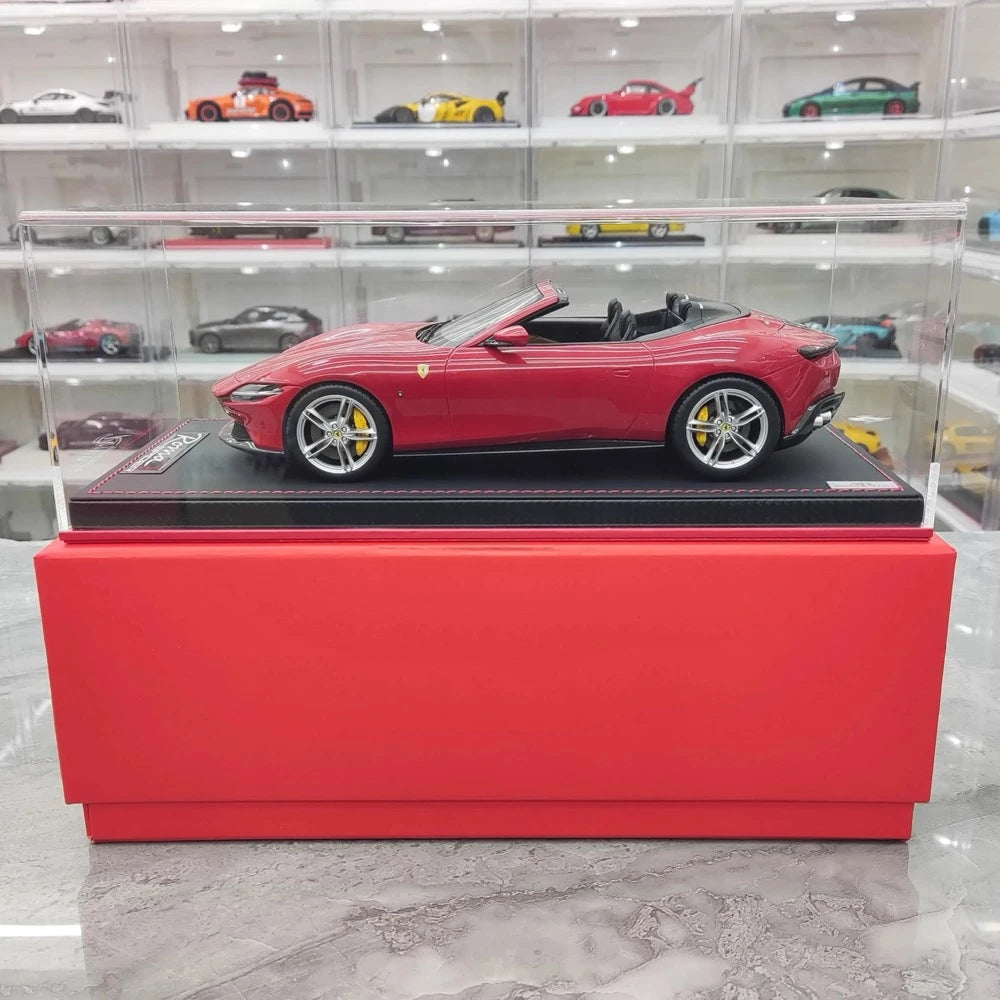 [MR Collection] 1:18 Ferrari 2023 Roma Spider rosso modellino di auto resina