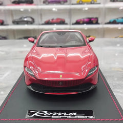 [MR Collection] 1:18 Ferrari 2023 Roma Spider rosso modellino di auto resina