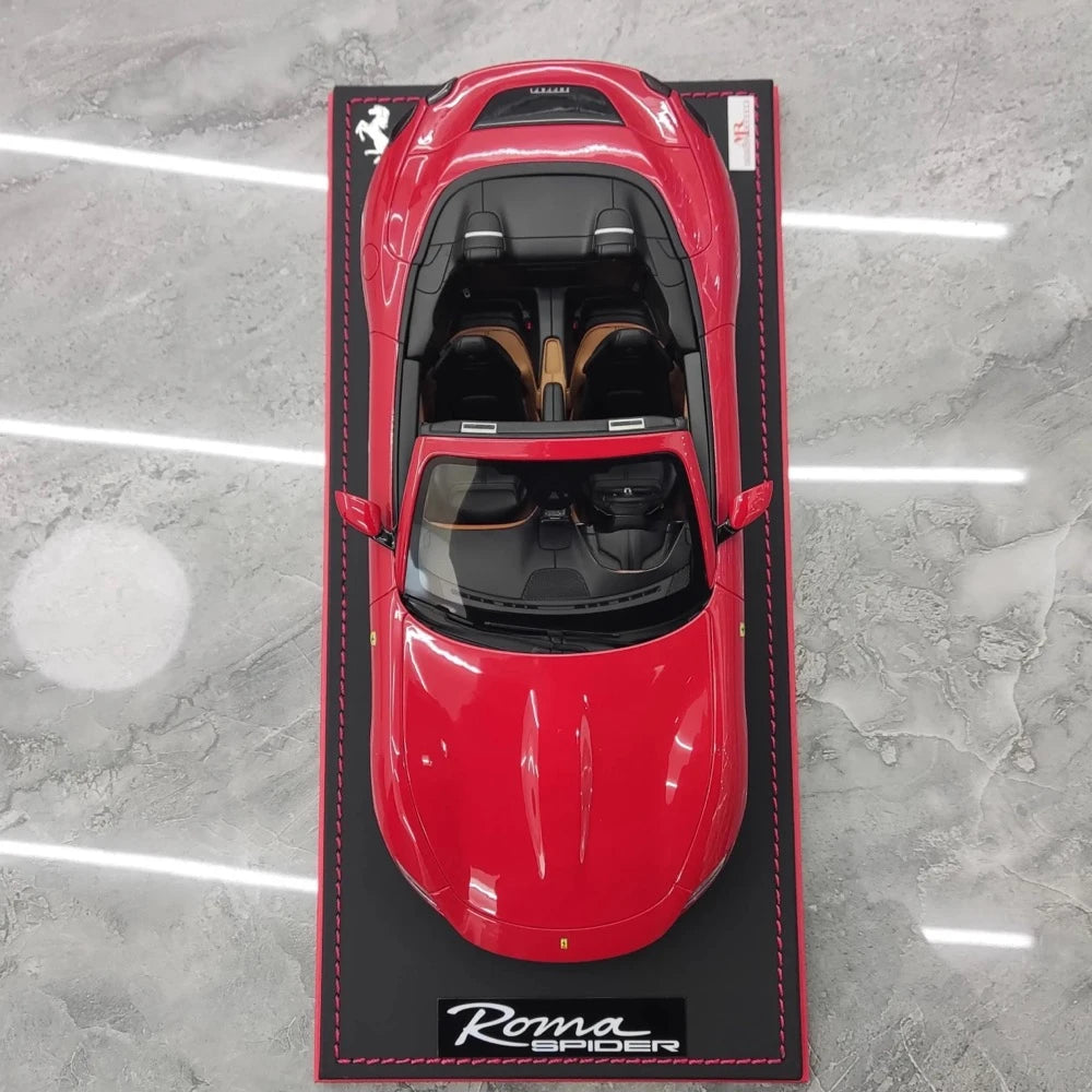 [MR Collection] 1:18 Ferrari 2023 Roma Spider rosso modellino di auto resina