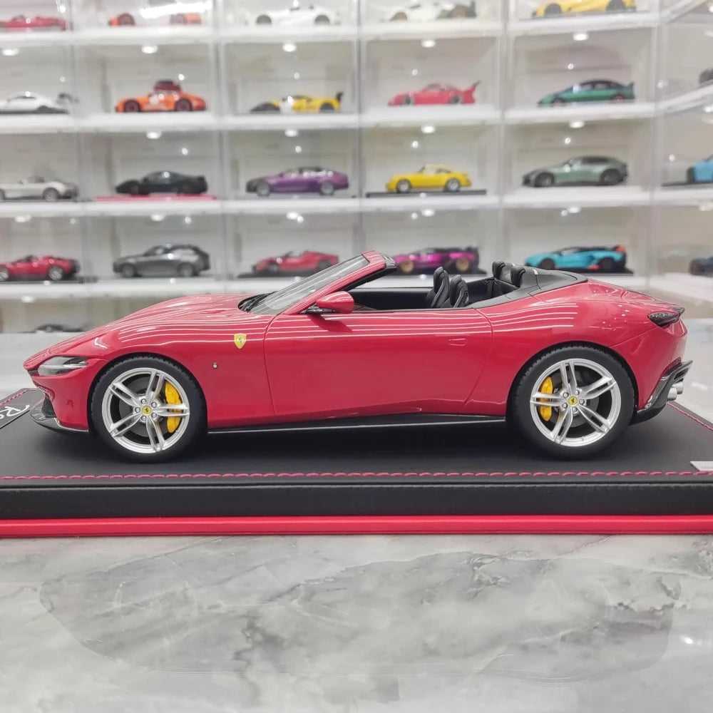 [MR Collection] 1:18 Ferrari 2023 Roma Spider rosso modellino di auto resina