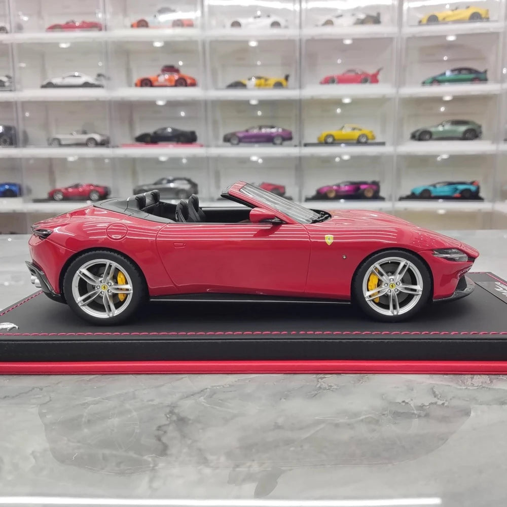 [MR Collection] 1:18 Ferrari 2023 Roma Spider rosso modellino di auto resina