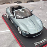 [MR Collection] 1:18 Ferrari 2023 Roma Spider Light Blue Model Car Resin