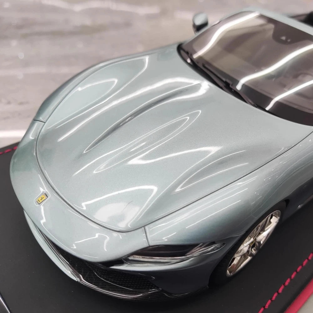 [MR Collection] 1:18 Ferrari 2023 Roma Spider Light Blue Model Car Resin