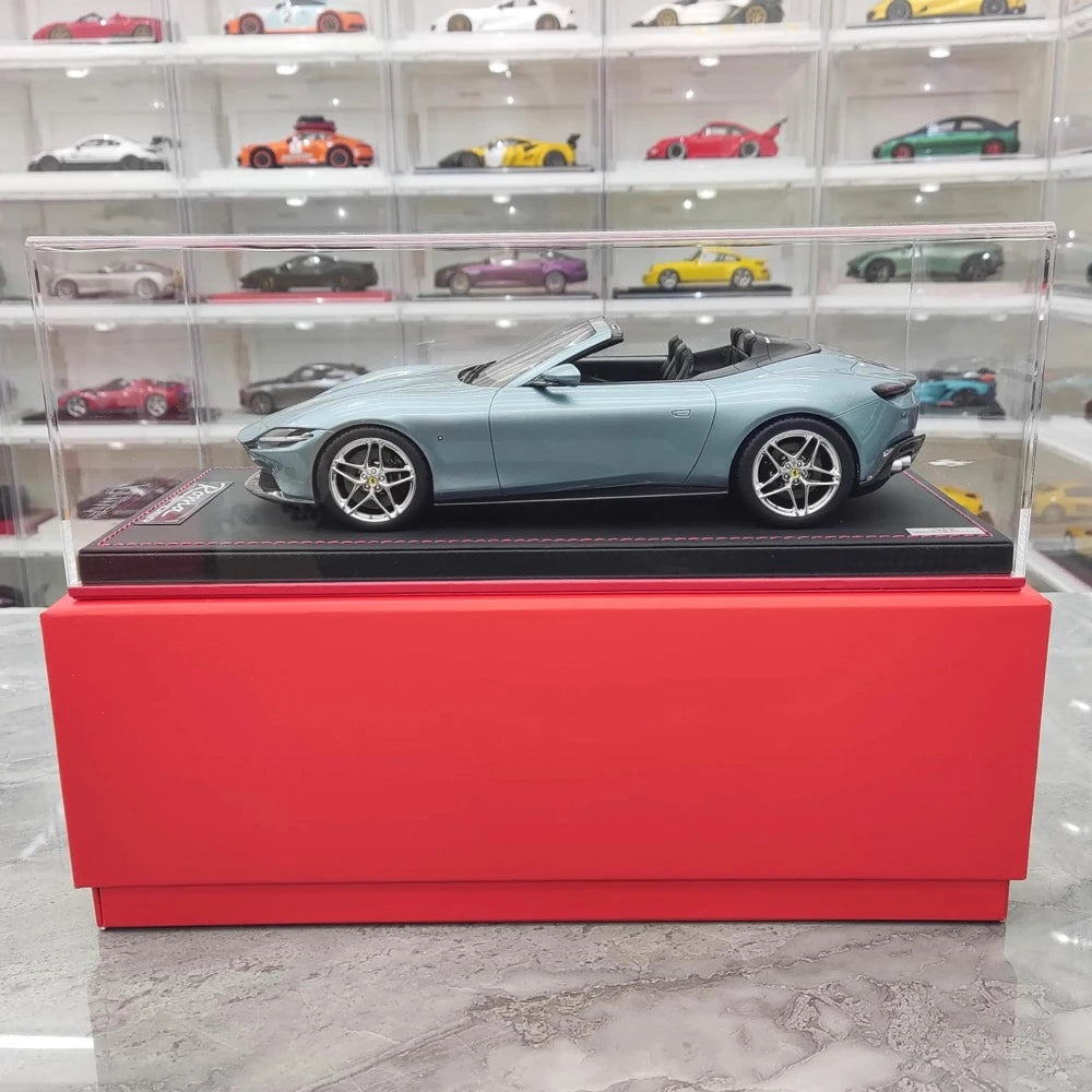 [MR Collection] 1:18 Ferrari 2023 Roma Spider Light Blue Model Car Resin