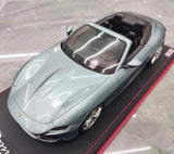[MR Collection] 1:18 Ferrari 2023 Roma Spider Light Blue Model Car Resin