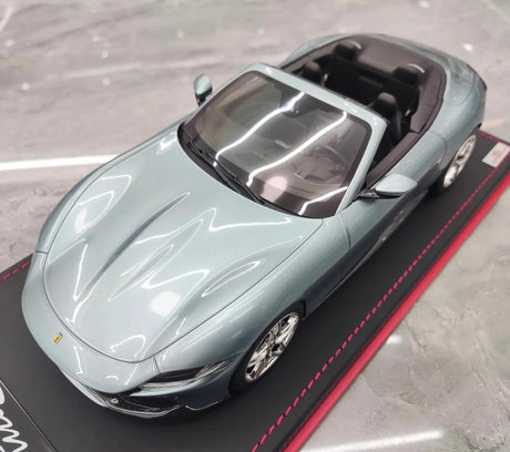 [MR Collection] 1:18 Ferrari 2023 Roma Spider Light Blue Model Car Resin